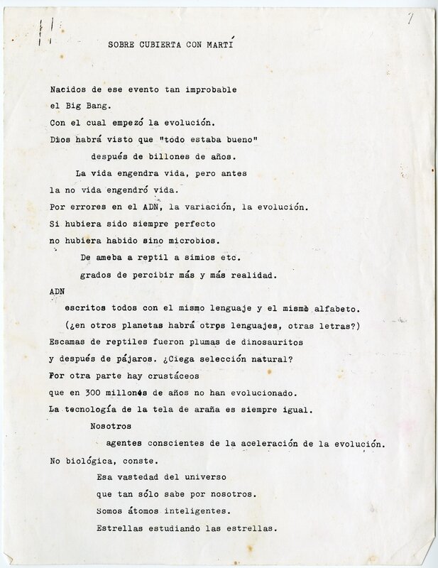"Sobre cubierta con Martí", página 1