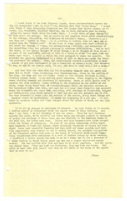 "Text of Postscript" (BBC Broadcast of Prime Minister of Australia  speaking of important role of women in war effort), page 2