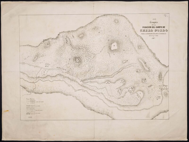 Croquis DE LA POSICION DEL CAMPO DE CERRO GORDO