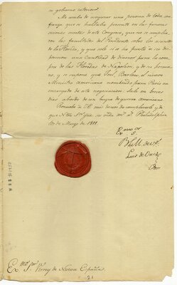 Letter regarding Napoleonic agents in Spanish America, page 3